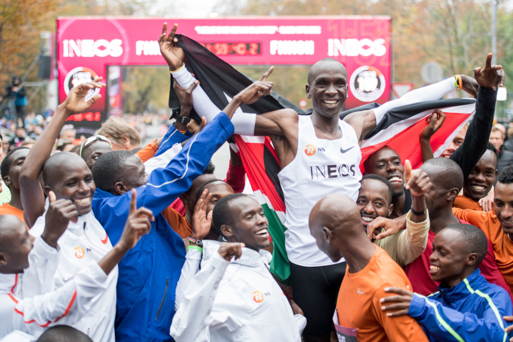 Eliud Kipchoge a couru le Marathon en 1h59' !