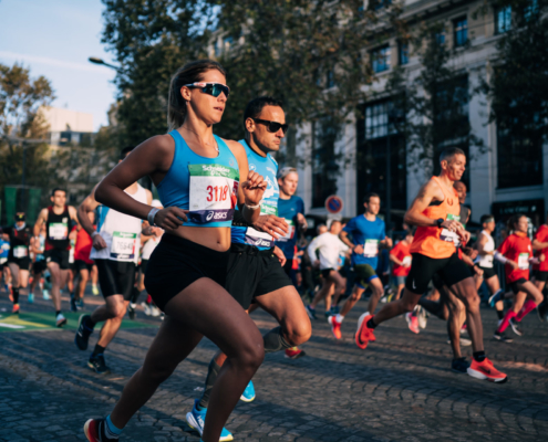 Maéva Danois a couru son premier marathon à Paris en 2h45'. Un début prometteur pour cette ancienne athlète de 3000 steeple.