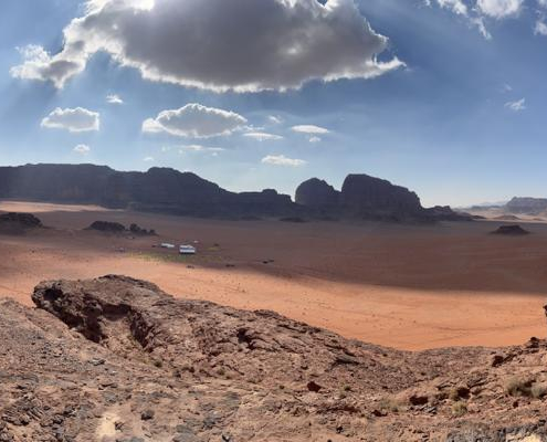 Magique le désert du Wadi Rum sur ce Half MDS Jordanie.