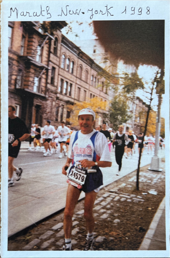 Charly Bancarel sur le Marathon de New York en 1998, son marathon le plus fort en émotion.
