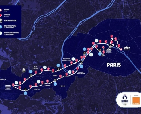 Le parcours du Marathon pour tous des JO 2024 sera un aller-retour entre le coeur de Paris et Versailles.