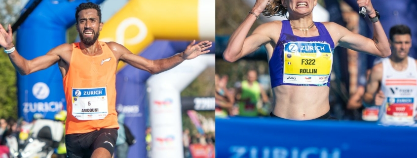 Morhad Amdouni et Méline Rollin ont battu les records de France sur marathon à Séville.