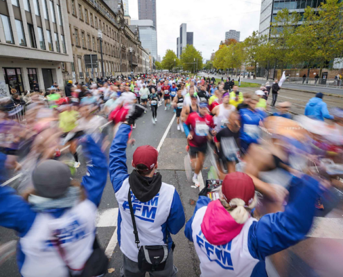 Marathon de Francfort l’un des plus grands rassemblements sportifs d’Allemagne cette année.