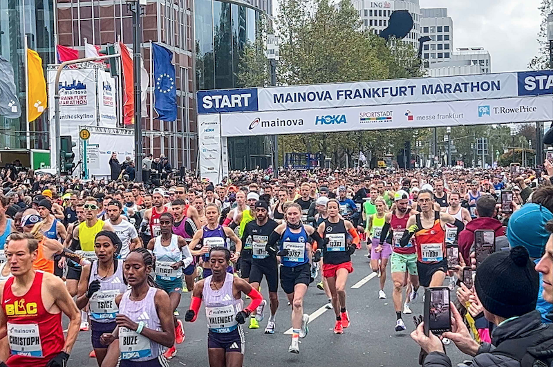 Marathon de Francfort l’un des plus grands rassemblements sportifs d’Allemagne cette année.