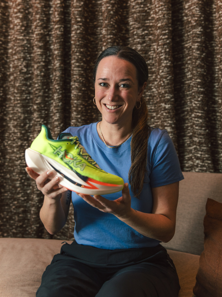 Bekah Broe, Senior Product Performance chez Hoka.