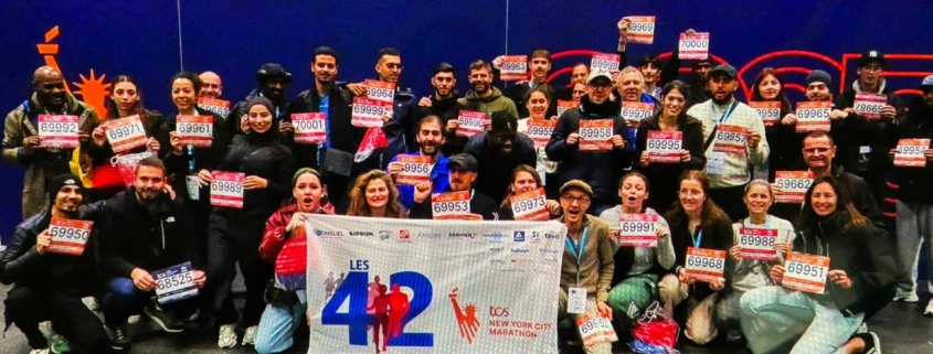 25 jeunes en rupture ont couru le Marathon de New York 2025 avec l'association les 42 qui s'attelle à les ré-insérer dans le millieu professionnel.