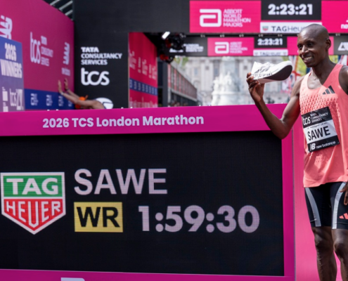le Kenyan Sabastian Sawe a signé le nouveau record du monde à Londres en 1h59’30