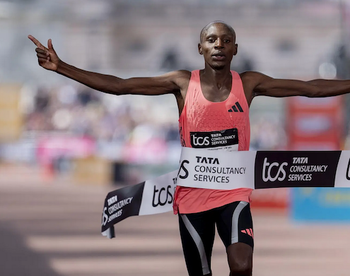 Le kényan Sabastian Sawe a battu le record du monde de marathon 1h59’30