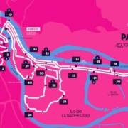 Plan du tracé du Marathon d'Avignon 2026