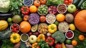 Sources multiples d'antioxydants, à base de fruits à légumes notamment.
