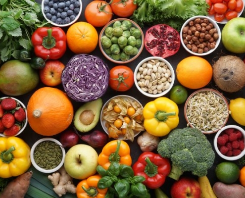 Sources multiples d'antioxydants, à base de fruits à légumes notamment.