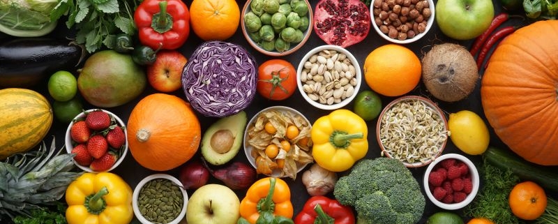 Sources multiples d'antioxydants, à base de fruits à légumes notamment.