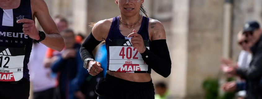 Anaïs Quemener, sacrée championne de France Marathon à Ambès dimanche 3 mai 2026.