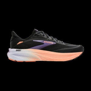 Brooks Ghost 18 modèle femme en rose et noir