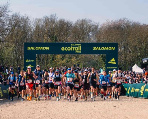 Ligne de départ du Salomon EcoTrail Paris en octobre prochain