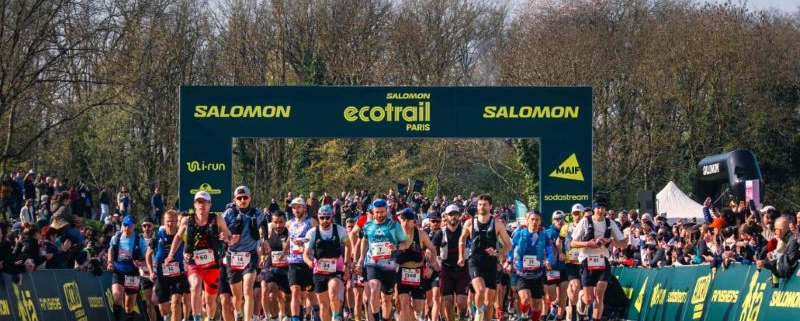 Ligne de départ du Salomon EcoTrail Paris en octobre prochain
