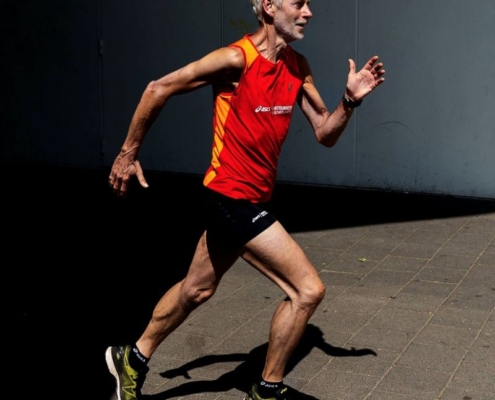 Athlète coureur de catégorie Master