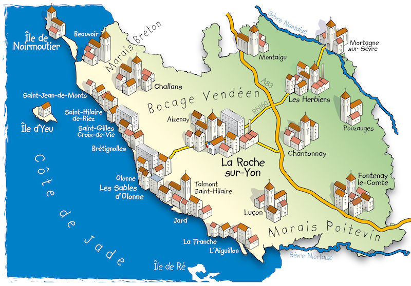 Un marathon se courra au cœur du bocage vendéen, autour des Herbiers, au printemps 2028.