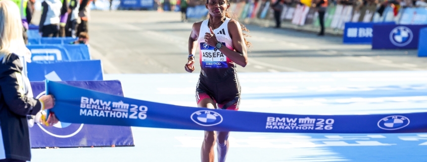 st Assefa a remporté le Marathon de Berlin 2026 en 2 h 11’04’’, nouveau record de l’épreuve.
